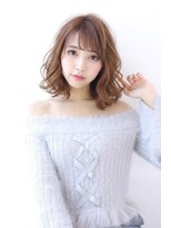 オーロ 緑地公園店(ORO)&nbsp;ことりベージュ毛先パーマ大人かわいい小顔フレンチボブ大人ボブ