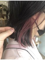 クラップス 杉田店(CLAPS)&nbsp;ボブ/インナーカラー/イヤリングカラー/ピンク/ケアブリーチ