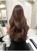 韓国ヘアイメチェンハッシュカット似合わせカットレッドブラウン
