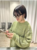 暗髪×ミニボブ