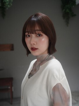 ガーランド (Garland) 切りっぱなしボブ/顔周りレイヤー/前髪/原宿神宮前