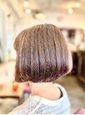 多毛くせ毛まとまり丸みシルエット小顔グラデーションボブ