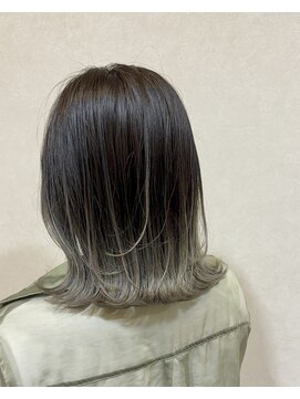 イオエ(ioe) 黒髪/ボブルフ/ネビージュ/小顔/ワンレン/髪質改善/グレージュ