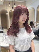 マーシィ(MARCIE)&nbsp;【natsumi】ブリーチなしダブルカラー:ワインピンク