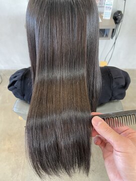 シェル 津山の手店(shel) 20代30代40代髪質改善艶感ストレート透明感ロング