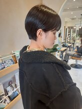 ラボヌールヘアーグレース 門前仲町店(La Bonheur hair grace) 【三瓶】丸みショート/コンパクトショート/こっくりダークカラー