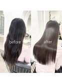 名古屋　髪質改善/縮毛矯正オフィーリア髪潤髪質改善ストレート