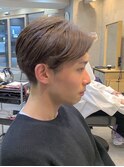 センターパートマッシュパーマメンズ目黒