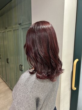 ヘアサロン ナノ(hair salon nano) ミディアムヘア/くびれヘア/ピンクカラー/イルミナカラー