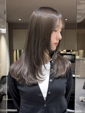 メゾンマイル 恵比寿(maison mile) グレージュカラー/髪質改善/美髪/暗髪/レイヤーカット[恵比寿駅]