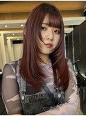 xブリーチ/イメチェン/ホワイトブロンド/外ハネボブ/美髪/