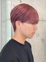 サンクマーケット 渋谷(cinq MARKET) 渋谷メンズブリーチカラーミルクティーベージュセンターパート