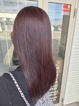 コアークリップ 緑町店(CORE CLIP) 艶っぽボルドーカラー