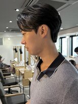 ノラ ギンザ(NORA GINZA) ダウンパーマニュアンスパーマセンターパートコンマヘア髪質改善