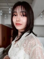 フォト 富山(foto)&nbsp;ミディアム暗めカラーデザインカラーフェイスフレーミング