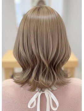 エヌアンドエー 草加店(N&A) 愛されフェミニンウェーブ◎柔らかく、優しいくびれボブ