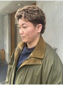 スパイキーショートメンズショートマレットヘアーパーマ