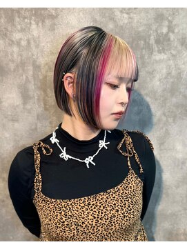 ヌル 原宿店(Null) セクションカラー/デザインカラー/ケアブリーチカラー/姫ウルフ