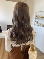 ミルヘアデザイン(mil hair design)&nbsp;グレージュ　艶髪　髪質改善　ブリーチ　ピンクベージュ　韓国風