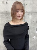 ☆外ハネアレンジ簡単!ベージュレイヤーボブ