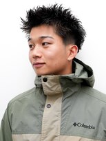 ヨファ ヘアー 芦屋店(YOFA hair)&nbsp;メンズカットアップバングスパイキーショートフェード0204