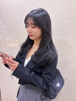 アクシス 栄ガスビル店(`AXIS) ミルクティーブロンド/ダークブルー/デジタルパーマ/名古屋栄