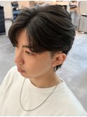 MEN’S HAIR/千葉駅/センターパート/曲がる縮毛矯正/齊藤大樹