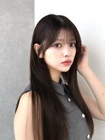 カシュカシュ 表参道(cache cache)&nbsp;薄め前髪顔まわりレイヤーカットシースルー前髪ハッシュカット