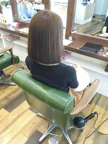 ヘアデザインメリー(hair design Merry)&nbsp;カットオーダー率NO.1の内巻きボブ&ブリーチなしでも赤味消しCL