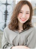 *mod's上尾*センターパートの大人・抜け感ミディa