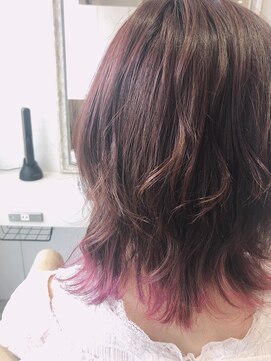 アクイール ピュール ヘア(Accueillir Pur hair) pink x pink 【見附】【長岡】