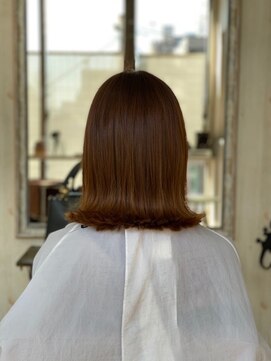 ヘアー メロディー(hair MELODY) ピンク系ベージュボブ