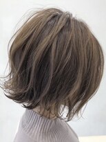 ジェービーヘア 稲毛(jb hair)&nbsp;デザインカラー外ハネボブローライトアッシュブラウン　【稲毛】