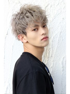 ネイビー(NAVY) 初めてのブリーチカラー ダブルカラー シルバー グレージュ