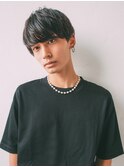 ラウンドマッシュの暗髪メンズstyle