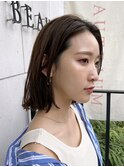 20代30代40代◎大人の切りっぱなしパツっとボブ