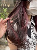 ヘアーメイクオズ＆金あゆみ　無加工☆インナーカラー☆