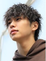 フリーク バーバーショップ 都島店(FREAK BARBER SHOP) 短髪ツーブロックスーツ束感モテ男黒髪ショートウルフパーマ流行