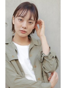 ナイン(nine) 【吉祥寺/荻野元気】切りっぱなしボブ+レイヤー　40代50代60代