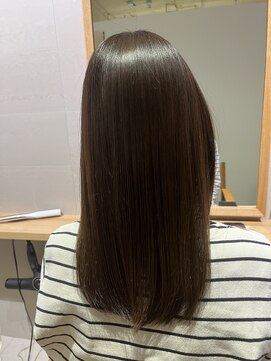 ココペリヘアー 高濃度水素トリートメントミネコラ×ロング×ダークグレージュ