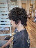 ツイストスパイラルパーマウルフ
