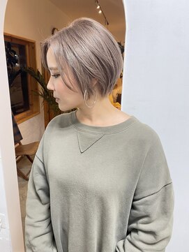 ヘアーデザインサロン スワッグ(Hair design salon SWAG) short beige