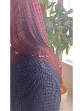 メイン(『　　』main) cassis red