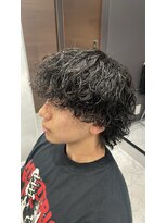 クレオ 片江店(CREO) ウルフ×波巻きパーマ