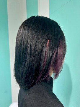 マティーナ ヘアー 池袋(Matina hair) 【イヤリングカラー×パープル】20代30代40代50代