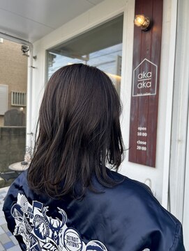 アカアカ(aka aka) イノアカラー　オリーブアッシュ