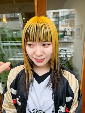 シツ(situ) アンブレラカラー　イエローカラー　デザインカラー