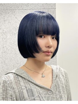 ラフ 立川(Laff) 切りっぱなしボブミニボブぱつっとボブハイトーンボブ姫カット