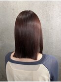 relile美髪ストレート×ピンクベージュ