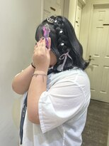 コル(CoL) ボブのサイド編みたらしアレンジ♪